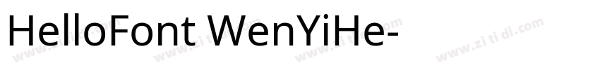 HelloFont WenYiHe字体转换